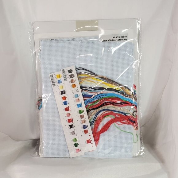 Dimensions "Stack Of Critters" Stocking Kit 16" Long Cross Stitch Christmas - Picture 4 of 4